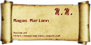 Magas Mariann névjegykártya